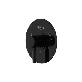 TRU13W1LMBK Riu 3/4-in Thermostatic Trim Without Volume Control, Black