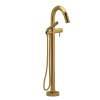 TRU39BG Riu Single Hole Floor Mount Tub Filler Trim, Brushed Gold