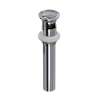 Lavatory Push Drain With Overflow, 0127DOFAPC