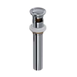 Lavatory Push Drain With Overflow, 0127DOFAPC