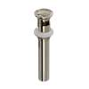 Lavatory Push Drain With Overflow, 0127DOFPN