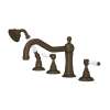 Acqui(R) 4-Hole Deck Mount Tub Filler, A1404LPTCB