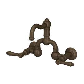 Acqui(R) Wall Mount Bridge Lavatory Faucet With Column Spout, A1418LMTCB-2