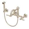 Acqui(R) Wall Mount Bridge Kitchen Faucet With Sidespray And Column Spout, A1456LMWSSTN-2