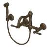 Acqui(R) Wall Mount Bridge Kitchen Faucet With Sidespray And Column Spout, A1456LMWSTCB-2