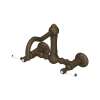 Acqui(R) Wall Mount Bridge Kitchen Faucet With Column Spout, A1456LPTCB-2