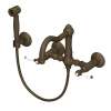 Acqui(R) Wall Mount Bridge Kitchen Faucet With Sidespray And Column Spout, A1456LPWSTCB-2