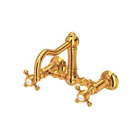 Acqui(R) Wall Mount Bridge Kitchen Faucet With Column Spout, A1456XMIB-2