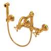 Acqui(R) Wall Mount Bridge Kitchen Faucet With Sidespray And Column Spout, A1456XMWSIB-2