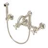 Acqui(R) Wall Mount Bridge Kitchen Faucet With Sidespray And Column Spout, A1456XMWSPN-2