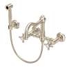 Acqui(R) Wall Mount Bridge Kitchen Faucet With Sidespray And Column Spout, A1456XMWSSTN-2