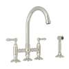 Acqui(R) Bridge Kitchen Faucet With Side Spray, A1461LMWSPN-2