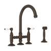 Acqui(R) Bridge Kitchen Faucet With Side Spray, A1461LPWSTCB-2
