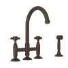 Acqui(R) Bridge Kitchen Faucet With Side Spray, A1461XMWSTCB-2