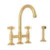 Acqui(R) Bridge Kitchen Faucet With Side Spray, A1461XWSIB-2