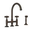 Acqui(R) Bridge Kitchen Faucet With Side Spray, A1461XWSTCB-2