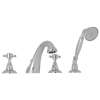 Acqui(R) 4-Hole Deck Mount Tub Filler, A1464XMAPC