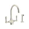 San Julio(R) Two Handle Kitchen Faucet With Side Spray, A1676LMWSPN-2