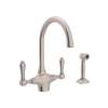 San Julio(R) Two Handle Kitchen Faucet With Side Spray, A1676LMWSSTN-2