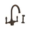San Julio(R) Two Handle Kitchen Faucet With Side Spray, A1676LMWSTCB-2