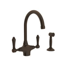San Julio(R) Two Handle Kitchen Faucet With Side Spray, A1676LMWSTCB-2