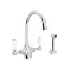 San Julio(R) Two Handle Kitchen Faucet With Side Spray, A1676LPWSAPC-2