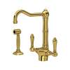 Acqui(R) Two Handle Kitchen Faucet With Side Spray, A1679LMWSULB-2