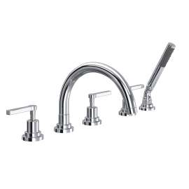 Lombardia(R) 5-Hole Deck Mount Tub Filler With C-Spout, A2214LMAPC