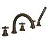 Lombardia(R) 5-Hole Deck Mount Tub Filler With C-Spout, A2214XMTCB