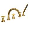 Lombardia(R) 5-Hole Deck Mount Tub Filler With C-Spout, A2214XMULB