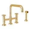 Campo(TM) Bridge Kitchen Faucet With Side Spray, A3358IWWSIB-2