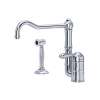 Acqui(R) Extended Spout Kitchen Faucet With Side Spray, A3608/11LMWSAPC-2