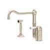 Acqui(R) Extended Spout Kitchen Faucet With Side Spray, A3608/11LPWSSTN-2