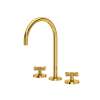 Amahle(TM) Widespread Lavatory Faucet With C-Spout, AM08D3XMULB