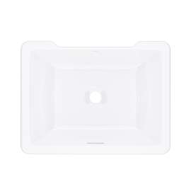 Eirene(TM) 20" x 15" Undermount Rectangular Lavatory Sink, ERUB2015RTWH
