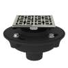 Cast Iron 2" No Hub Drain Kit With 3142 Weave Decorative Cover, SDCI2-3142PN