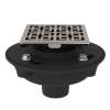 Cast Iron 2" No Hub Drain Kit With 3142 Weave Decorative Cover, SDCI2-3142STN