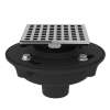 Cast Iron 2" No Hub Drain Kit With 3143 Matrix Decorative Cover, SDCI2-3143APC