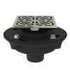 Cast Iron 2" No Hub Drain Kit With 3144 Mosaic Decorative Cover, SDCI2-3144PN