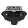 Cast Iron 2" No Hub Drain Kit With 3144 Mosaic Decorative Cover, SDCI2-3144STN