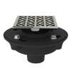 Cast Iron 2" No Hub Drain Kit With 3146 Petal Decorative Cover, SDCI2-3146PN