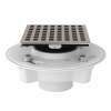 PVC 2" X 3" Drain Kit With 3143 Matrix Decorative Cover, SDPVC2/3-3143STN