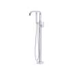 Modern Single Hole Floor Mount Tub Filler Trim, TCA05HF1LAPC