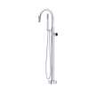 Eclissi(TM) Single Hole Floor Mount Tub Filler Trim With C-Spout, TEC06HF1IWPCB