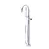 Eclissi(TM) Single Hole Floor Mount Tub Filler Trim With C-Spout, TEC06HF1IWPCG
