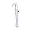 Eclissi(TM) Single Hole Floor Mount Tub Filler Trim With C-Spout, TEC06HF1IWPCN