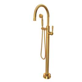 Traditional Single Hole Floor Mount Tub Filler Trim, TTD06HF1LMIB
