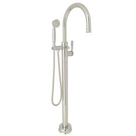 Traditional Single Hole Floor Mount Tub Filler Trim, TTD06HF1LMPN