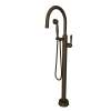 Traditional Single Hole Floor Mount Tub Filler Trim, TTD06HF1LMTCB