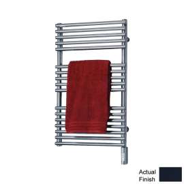 Electric Towel Radiator Direct Wire 46-in H x 20-in W Gray Blue